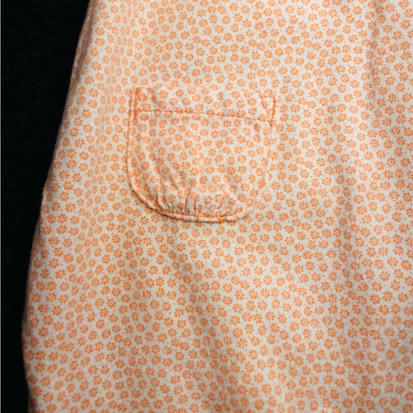 BABY GIRL ORANGE AND WHITE ROMPER | 6 MONTHS - Picture 3 of 8